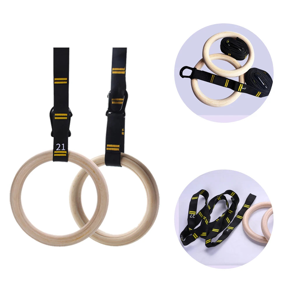 Premium Wooden Gymnastics Rings