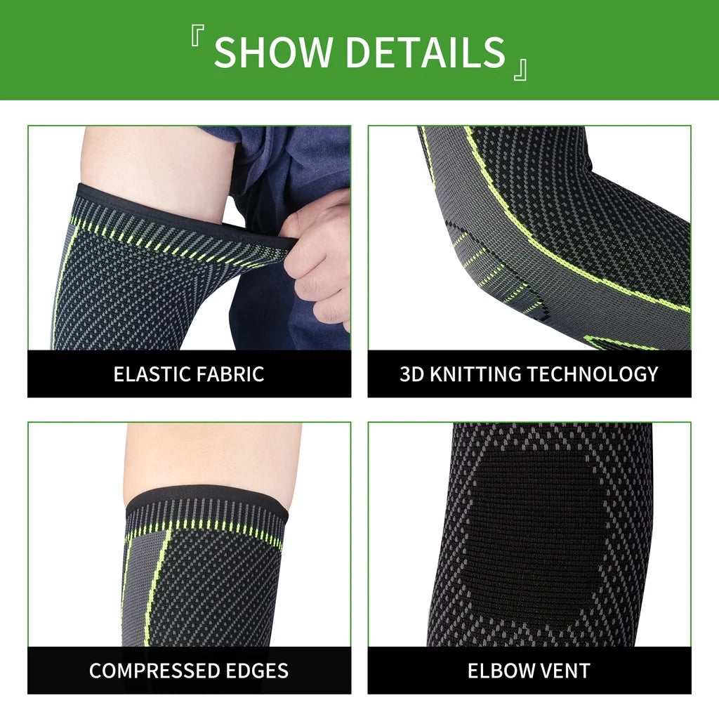 Firm Compression Sleeve 3/4 Length Black (1 Pc)