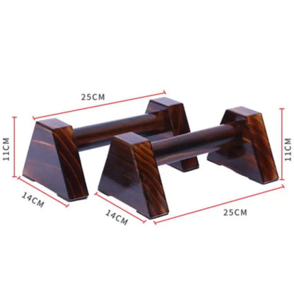 Premium Dark-Stained Parallettes