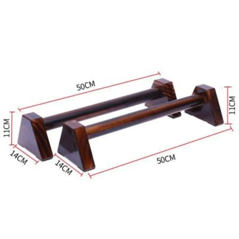 Premium Dark-Stained Parallettes