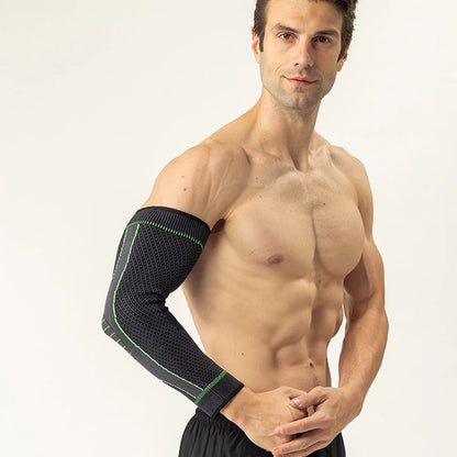 Firm Compression Sleeve Full Length Black+Green (1 Pc)
