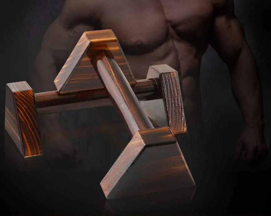 Premium Dark-Stained Parallettes